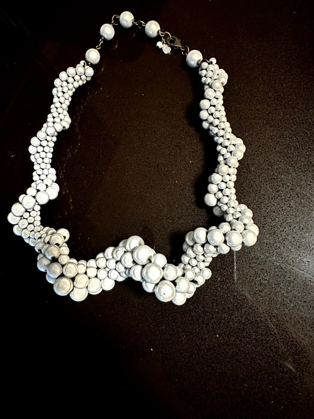 MoMA design store - stunning iridescent light-reflecting bead necklace